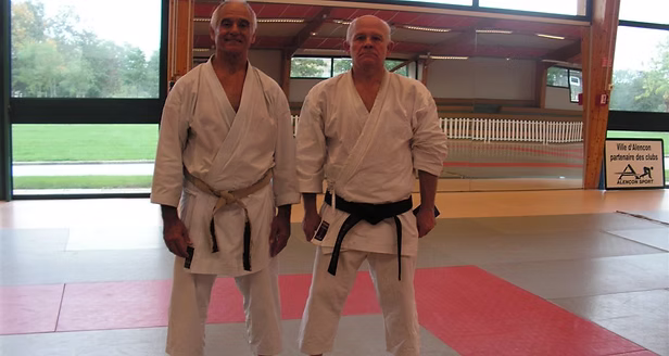 Jean-Paul Reusser lors d'un stage de karaté
